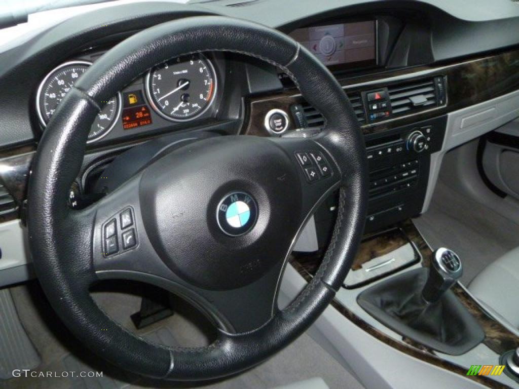 2007 3 Series 335i Coupe - Montego Blue Metallic / Grey photo #9