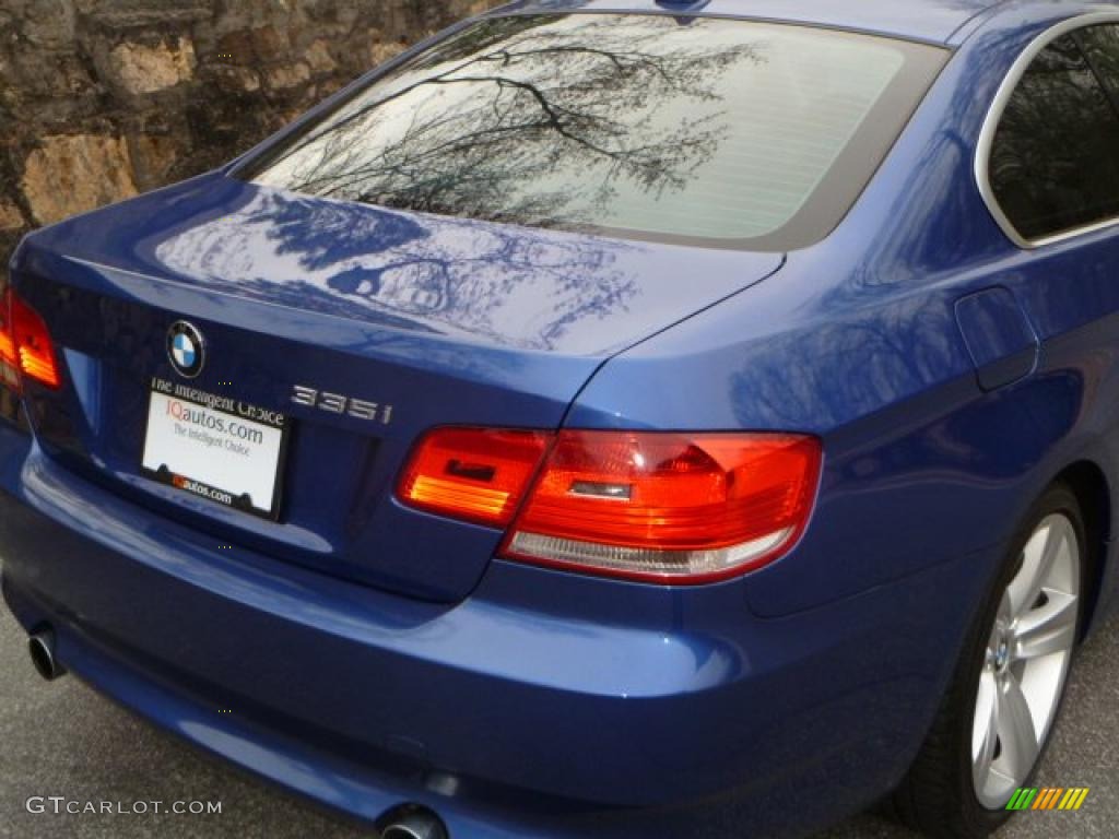 2007 3 Series 335i Coupe - Montego Blue Metallic / Grey photo #11