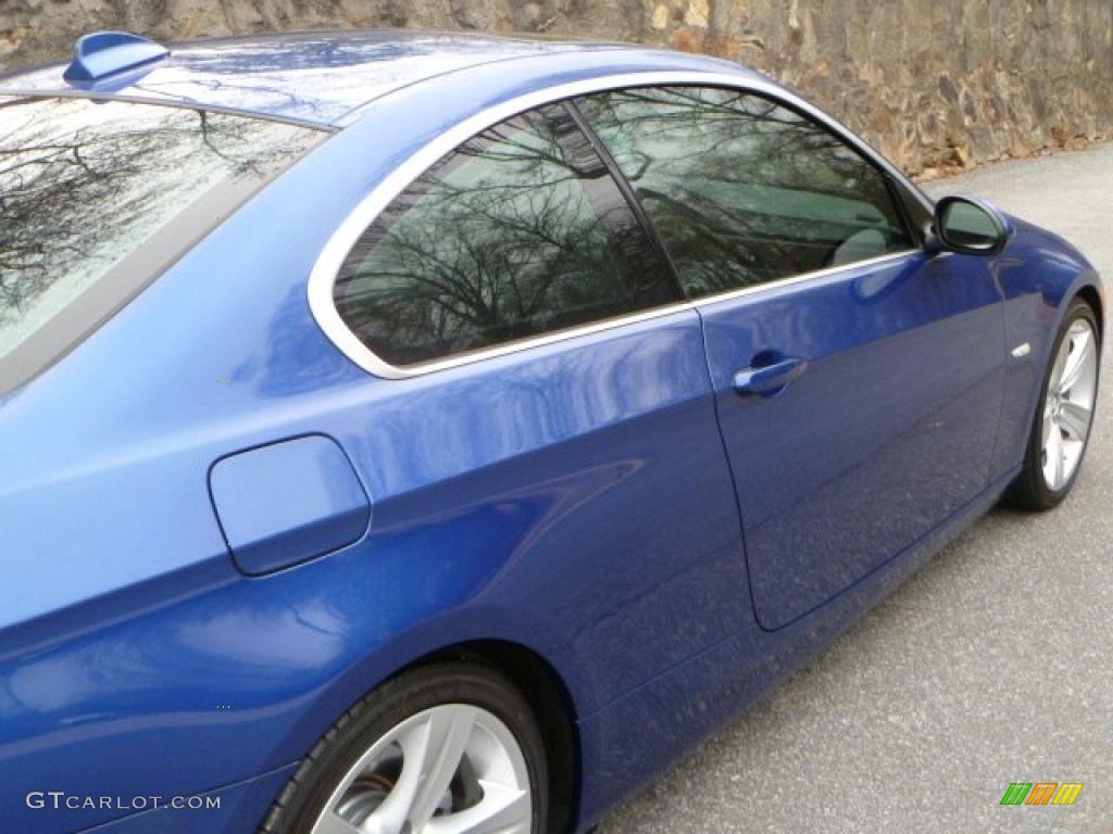 2007 3 Series 335i Coupe - Montego Blue Metallic / Grey photo #12