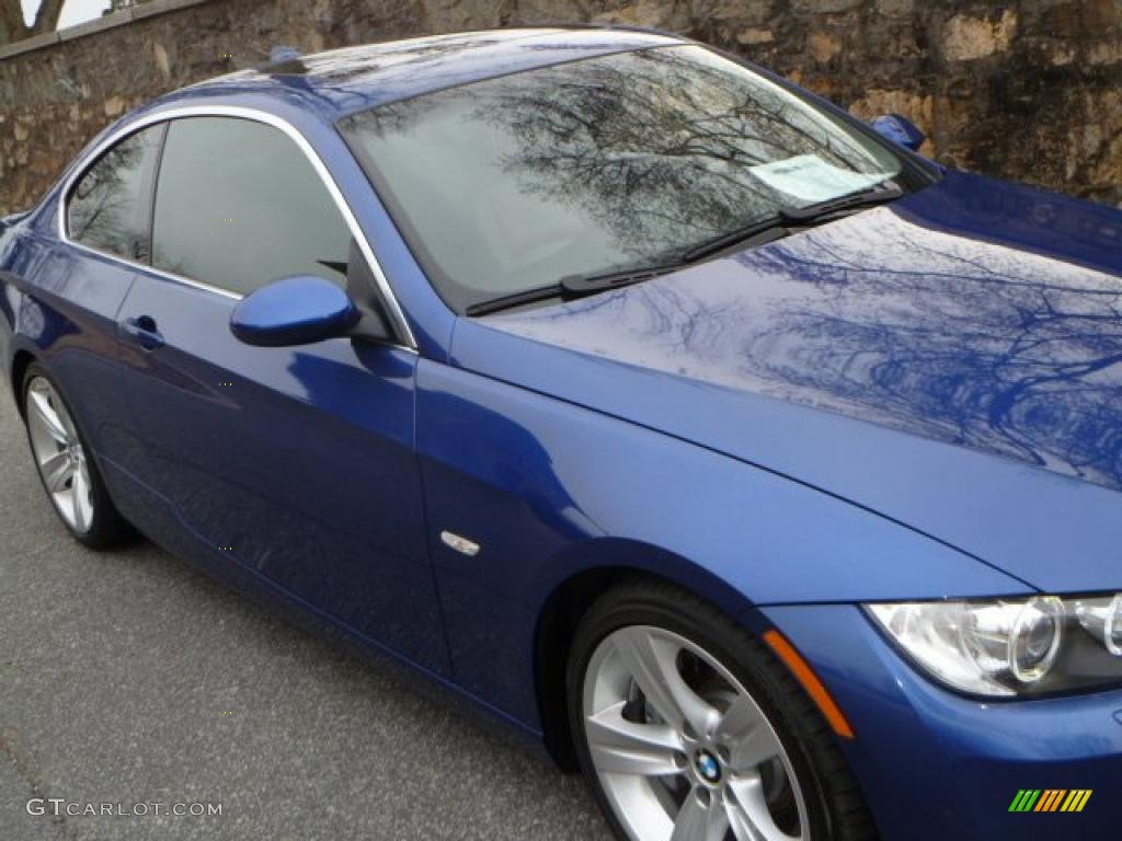 2007 3 Series 335i Coupe - Montego Blue Metallic / Grey photo #15