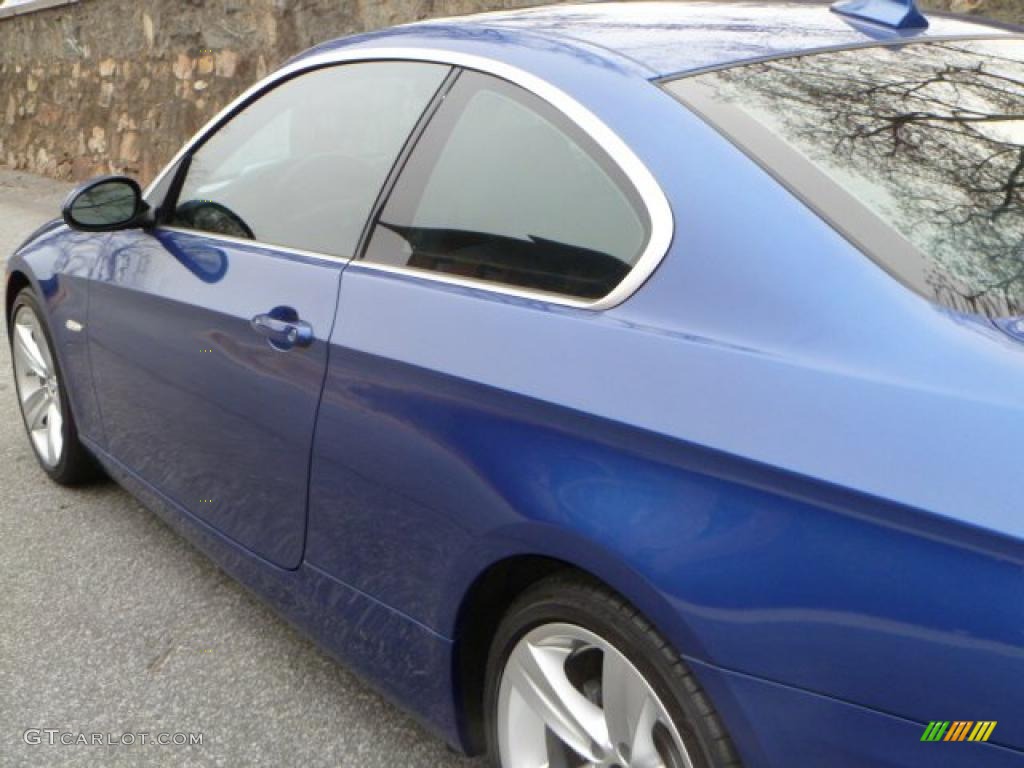 2007 3 Series 335i Coupe - Montego Blue Metallic / Grey photo #19