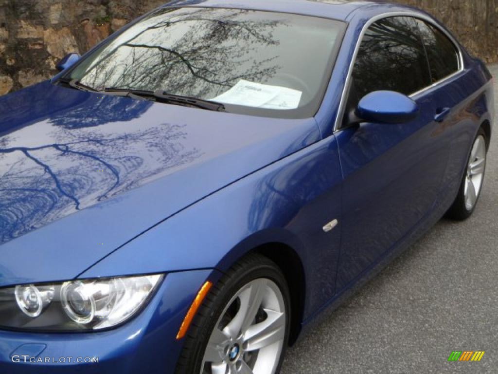2007 3 Series 335i Coupe - Montego Blue Metallic / Grey photo #21