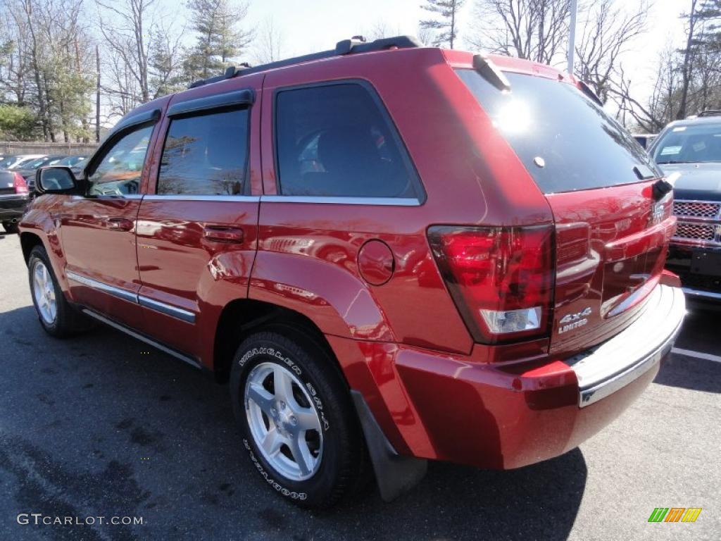 2006 Grand Cherokee Limited 4x4 - Inferno Red Crystal Pearl / Medium Slate Gray photo #4