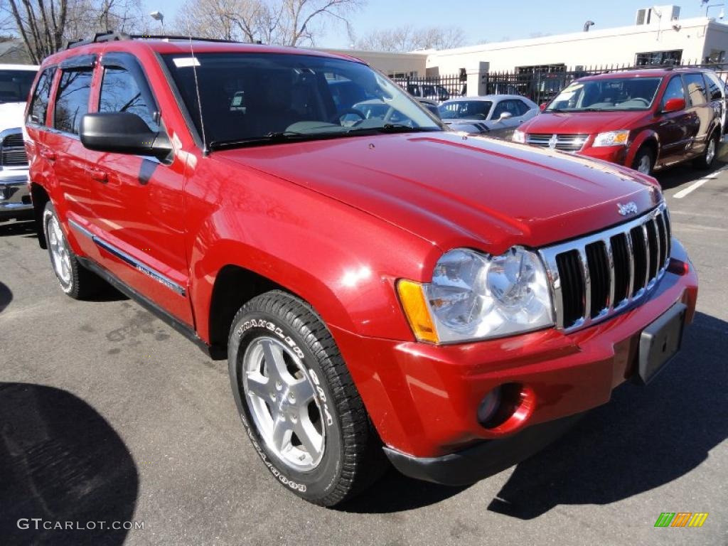 Inferno Red Crystal Pearl 2006 Jeep Grand Cherokee Limited 4x4 Exterior Photo #46351388