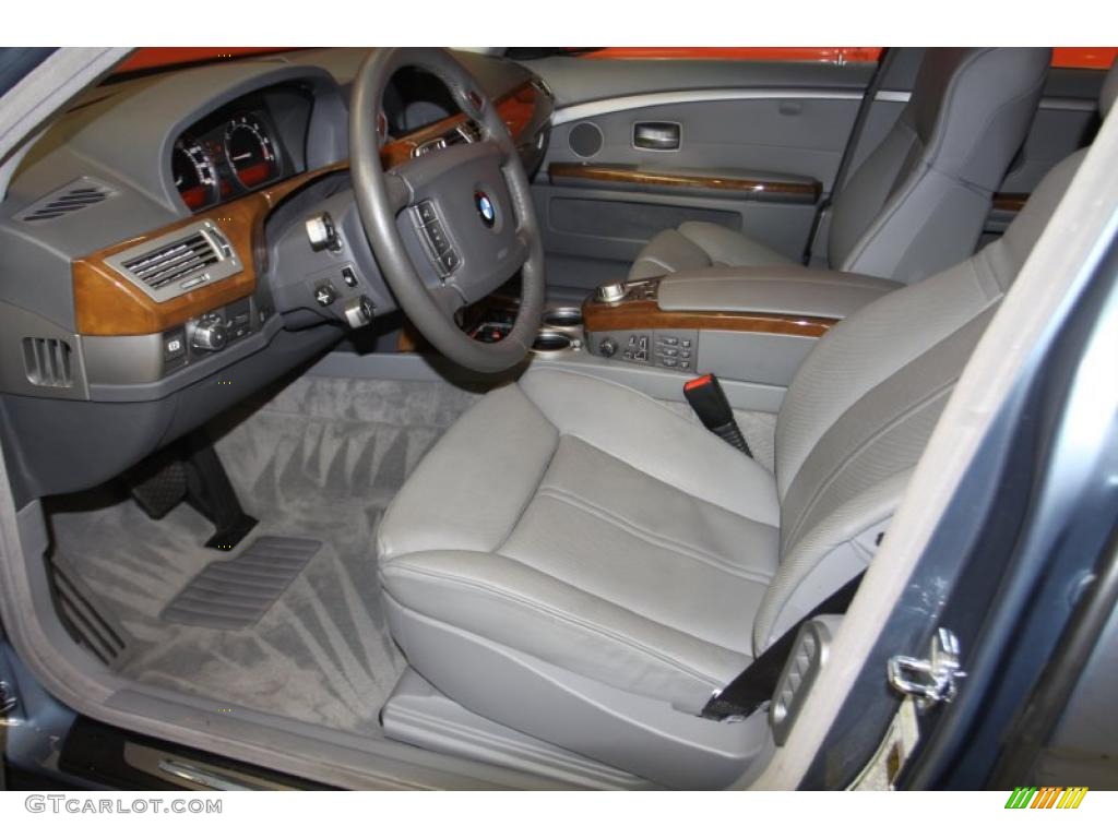 2008 7 Series 750Li Sedan - Michigan Blue Metallic / Flannel Grey photo #6
