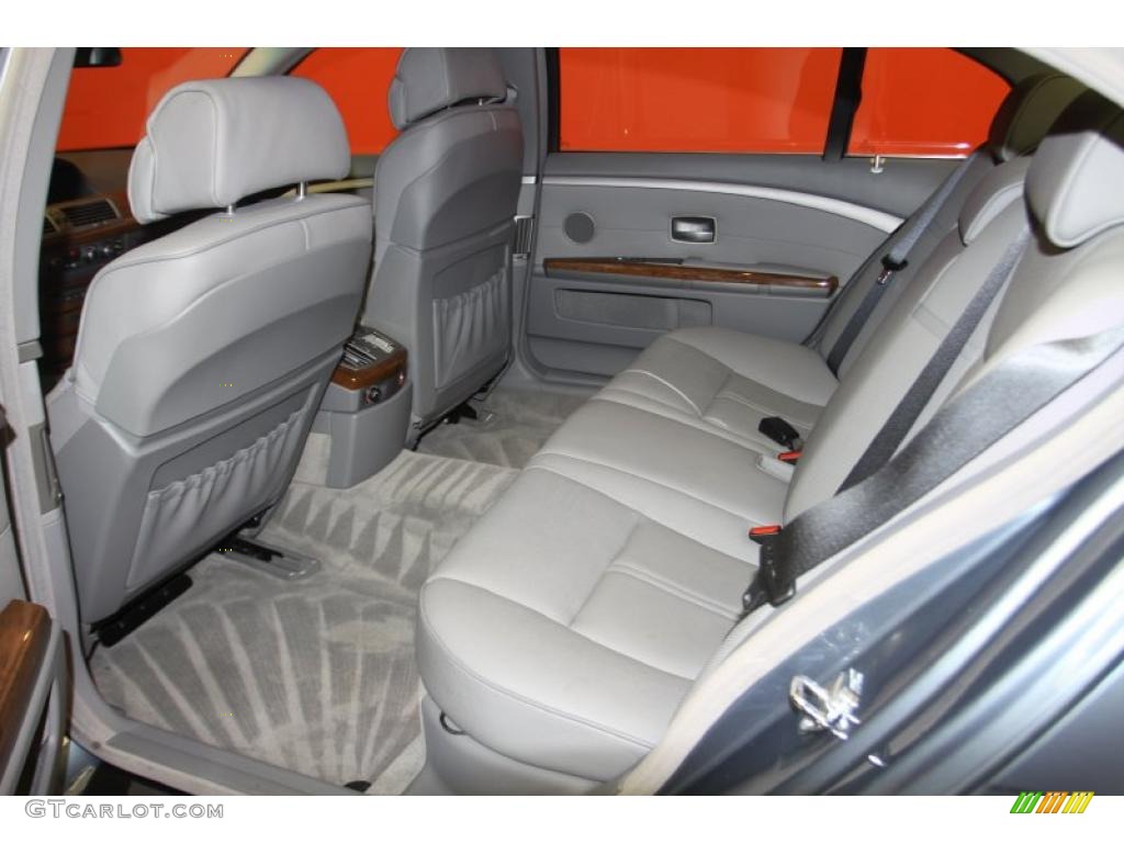 2008 7 Series 750Li Sedan - Michigan Blue Metallic / Flannel Grey photo #7