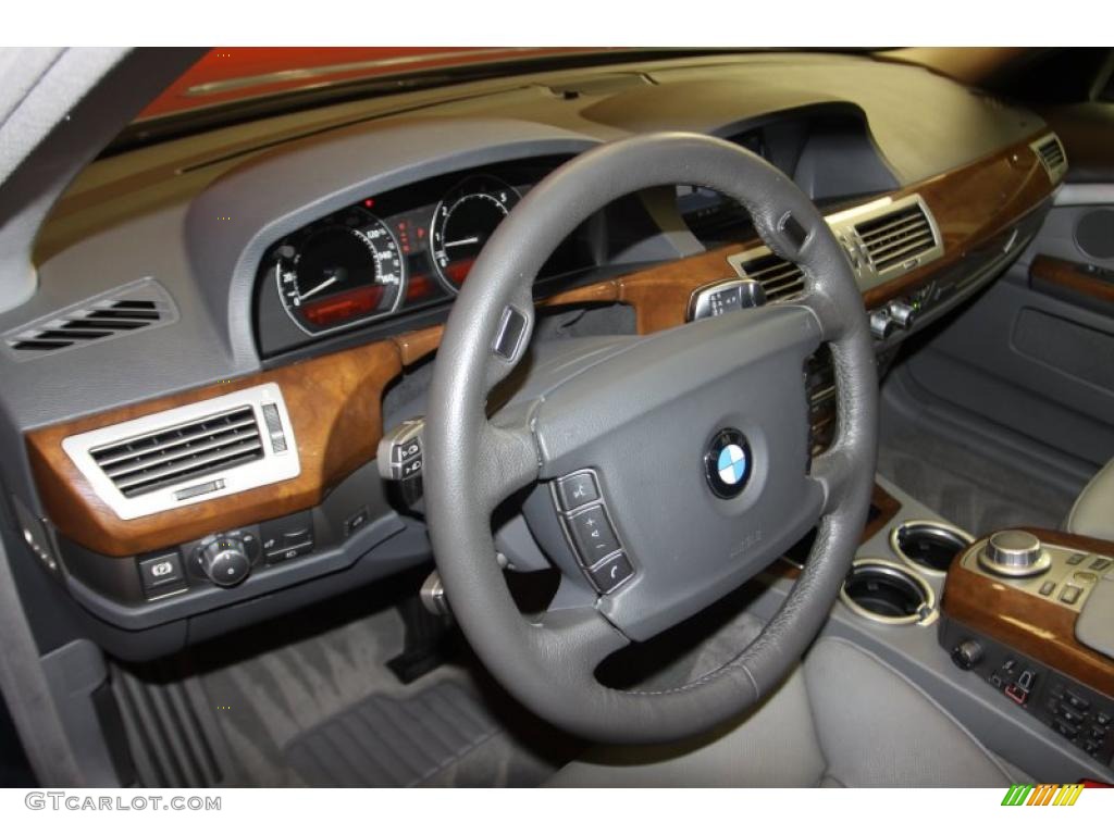 2008 7 Series 750Li Sedan - Michigan Blue Metallic / Flannel Grey photo #10