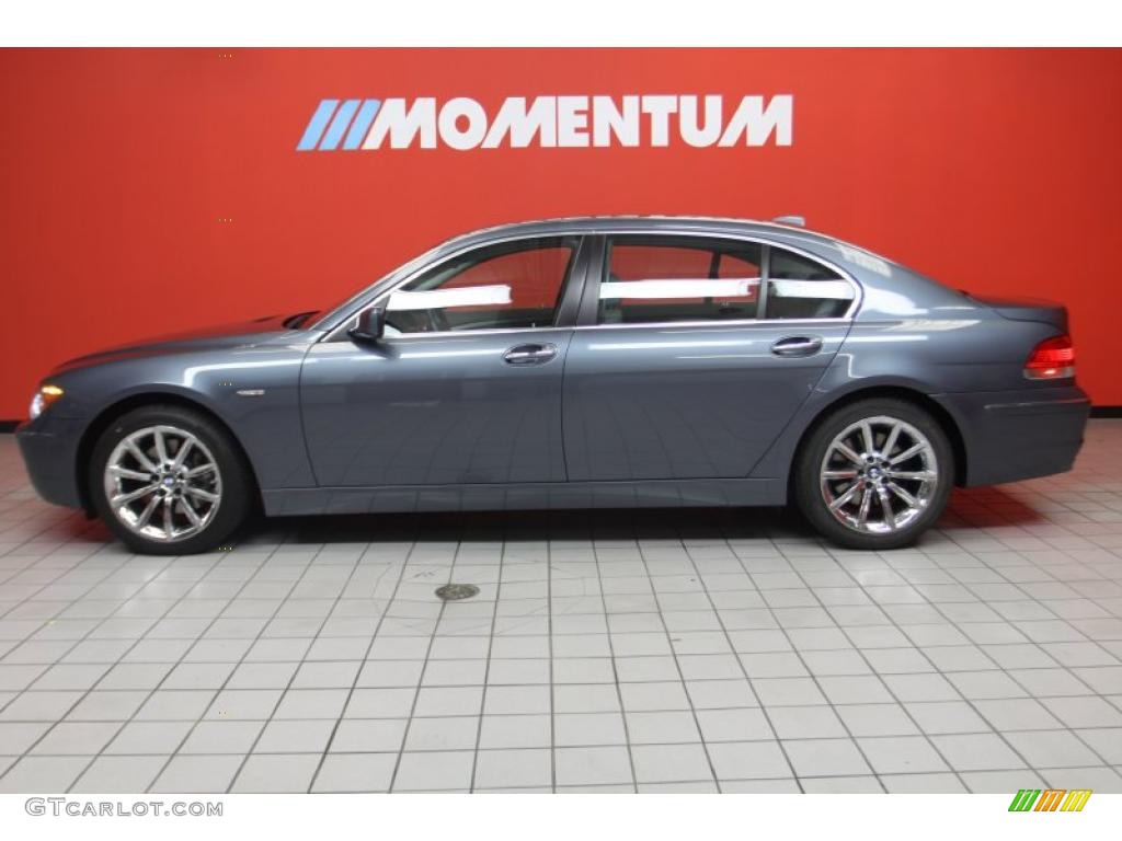 2008 7 Series 750Li Sedan - Michigan Blue Metallic / Flannel Grey photo #17
