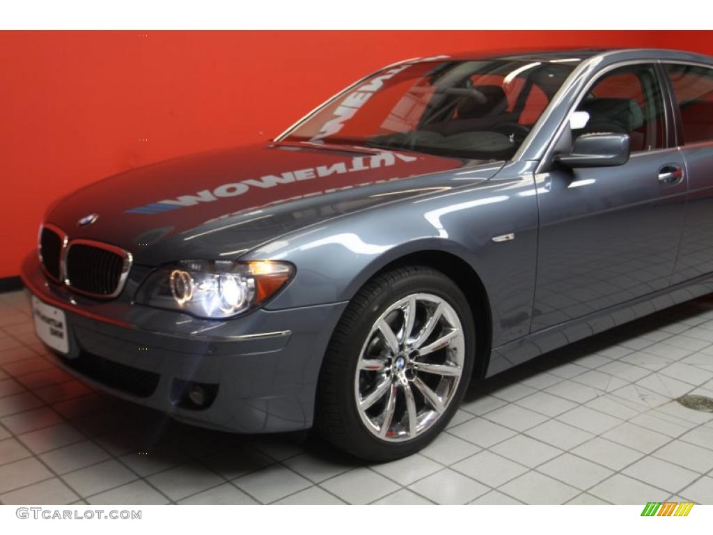 2008 7 Series 750Li Sedan - Michigan Blue Metallic / Flannel Grey photo #19