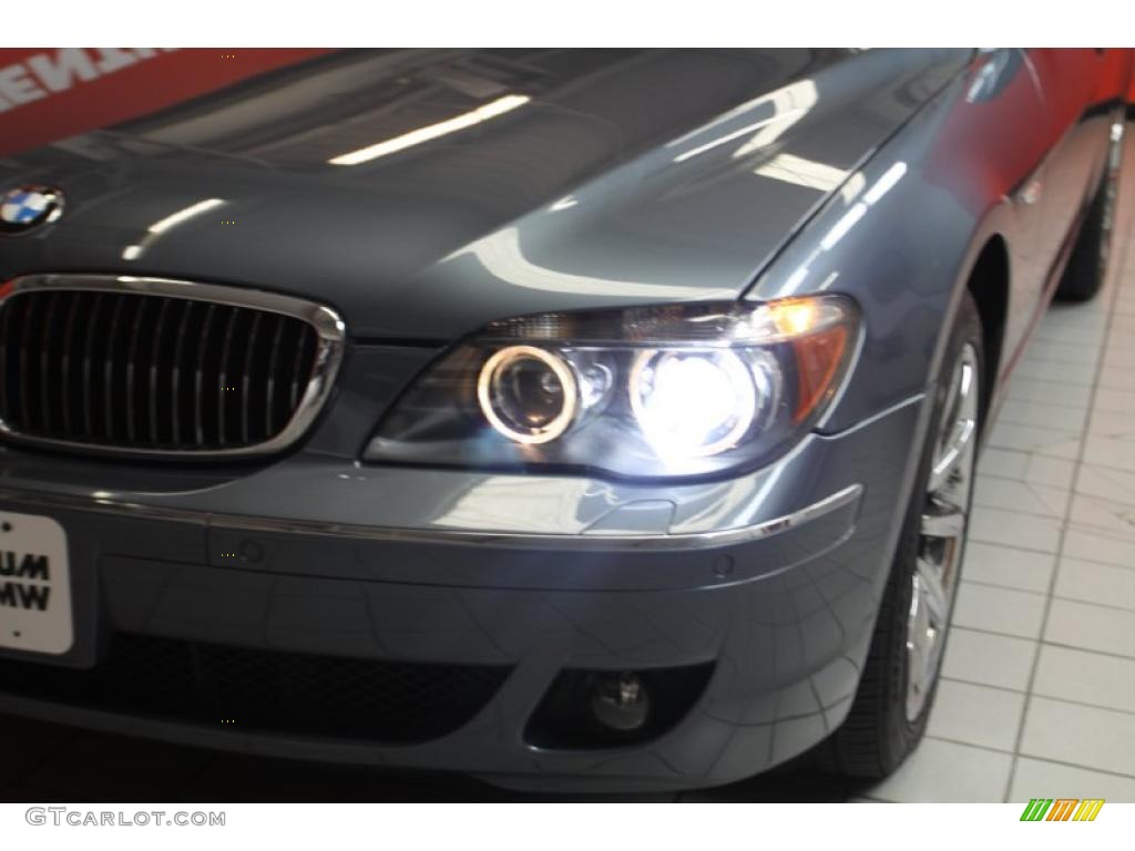 2008 7 Series 750Li Sedan - Michigan Blue Metallic / Flannel Grey photo #20