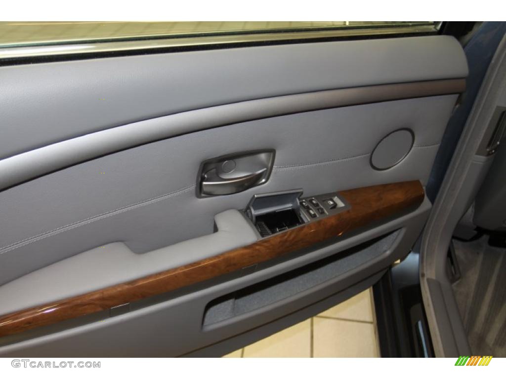 2008 7 Series 750Li Sedan - Michigan Blue Metallic / Flannel Grey photo #25