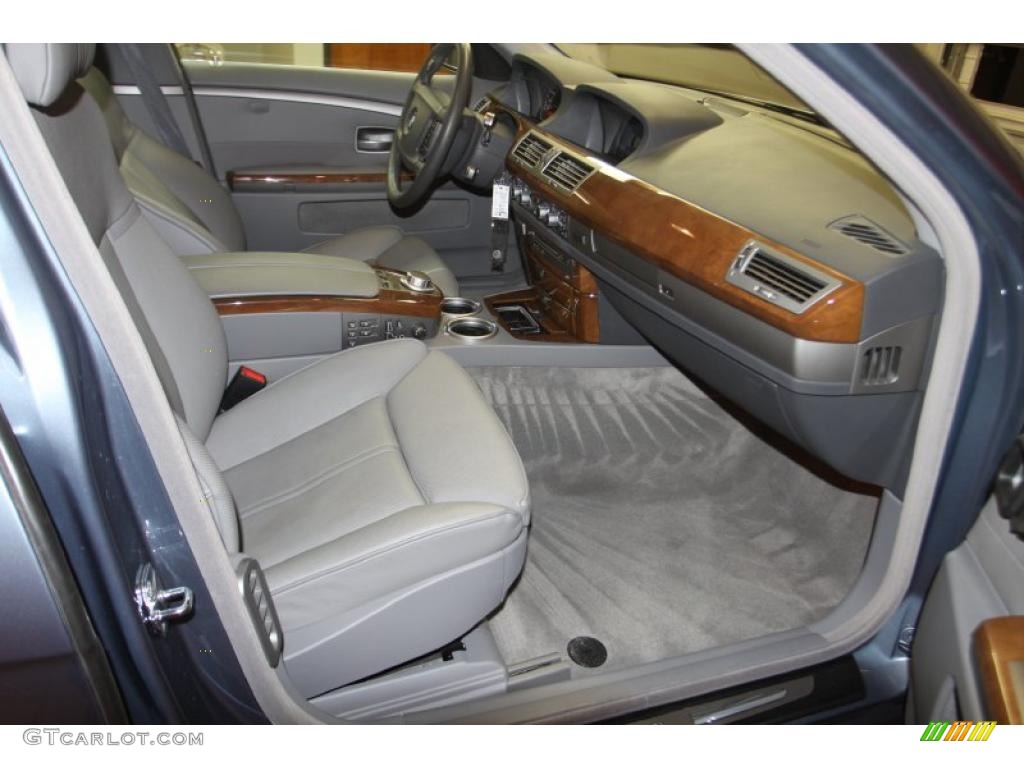 2008 7 Series 750Li Sedan - Michigan Blue Metallic / Flannel Grey photo #35