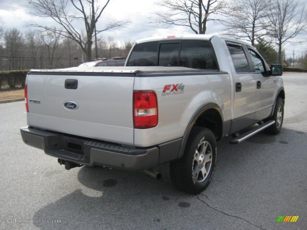2005 F150 FX4 SuperCrew 4x4 - Silver Metallic / Black photo #4