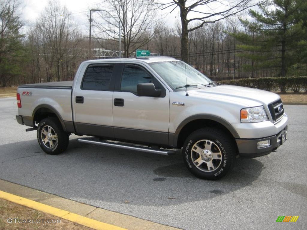 2005 F150 FX4 SuperCrew 4x4 - Silver Metallic / Black photo #5