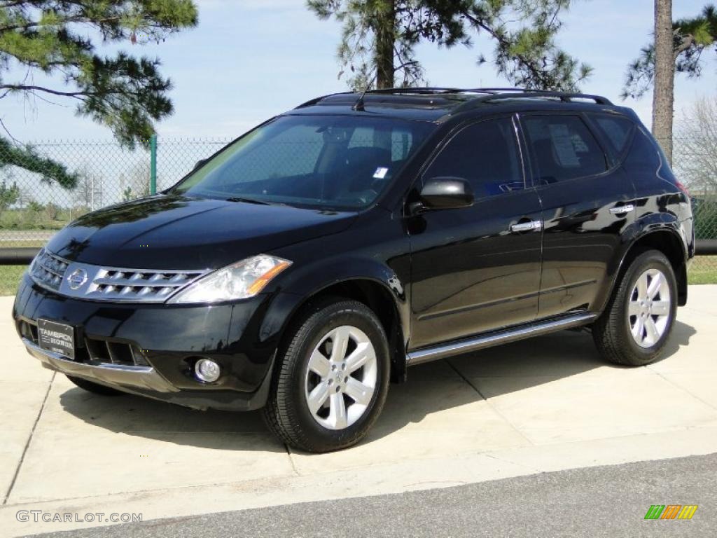 2006 Murano SL - Super Black / Charcoal photo #9