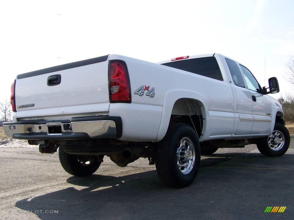 2007 Silverado 2500HD Classic Work Truck Extended Cab 4x4 - Summit White / Dark Charcoal photo #5