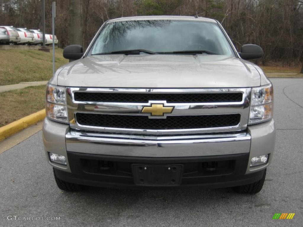 2008 Silverado 1500 LT Crew Cab 4x4 - Silver Birch Metallic / Ebony photo #7