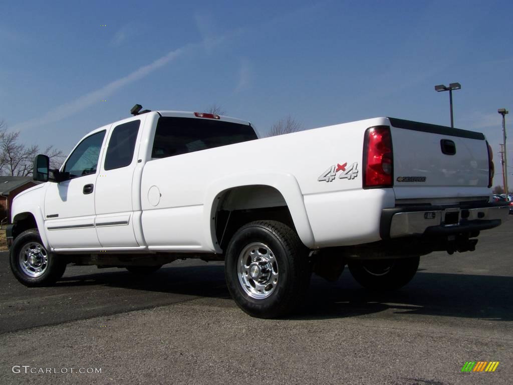 2007 Silverado 2500HD Classic Work Truck Extended Cab 4x4 - Summit White / Dark Charcoal photo #7