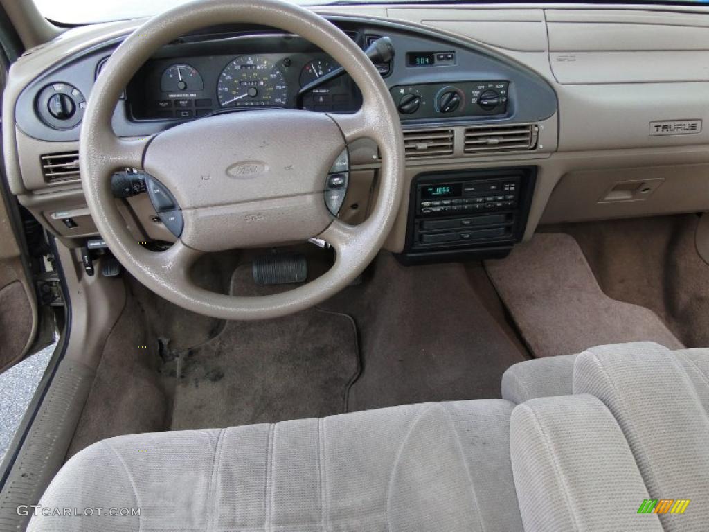 1995 Ford Taurus GL Sedan Beige Dashboard Photo #46353887