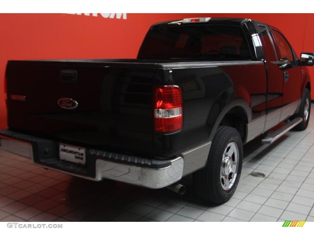 2004 F150 XLT SuperCab - Black / Tan photo #3