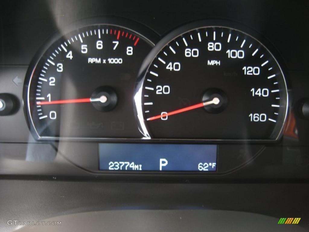 2009 Cadillac SRX V8 Gauges Photo #46356281