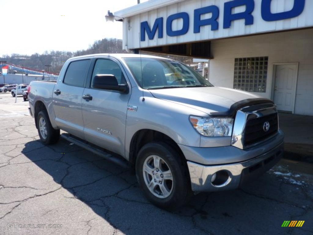 2008 Tundra SR5 CrewMax 4x4 - Silver Sky Metallic / Graphite Gray photo #3