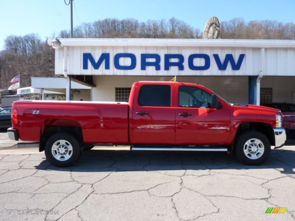 2010 Silverado 2500HD LT Crew Cab 4x4 - Victory Red / Ebony photo #1