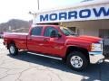 2010 Victory Red Chevrolet Silverado 2500HD LT Crew Cab 4x4  photo #2