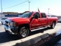 2010 Victory Red Chevrolet Silverado 2500HD LT Crew Cab 4x4  photo #5