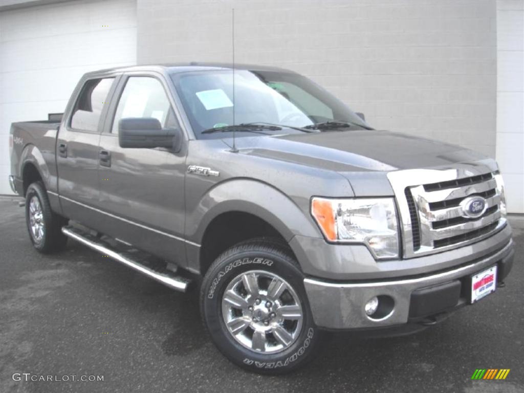 2011 F150 XLT SuperCrew 4x4 - Sterling Grey Metallic / Steel Gray photo #2