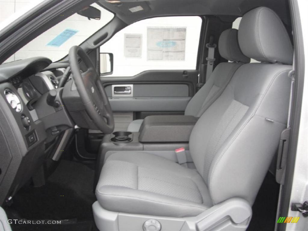 Steel Gray Interior 2011 Ford F150 XLT SuperCab Photo #46357454