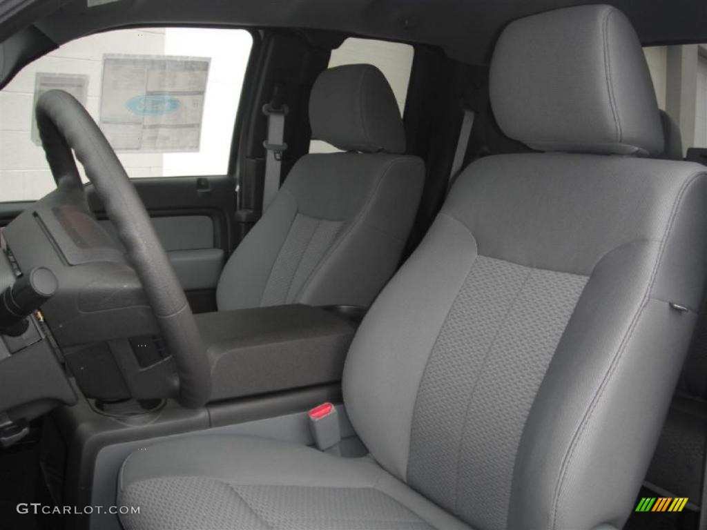 Steel Gray Interior 2011 Ford F150 XLT SuperCab Photo #46357460