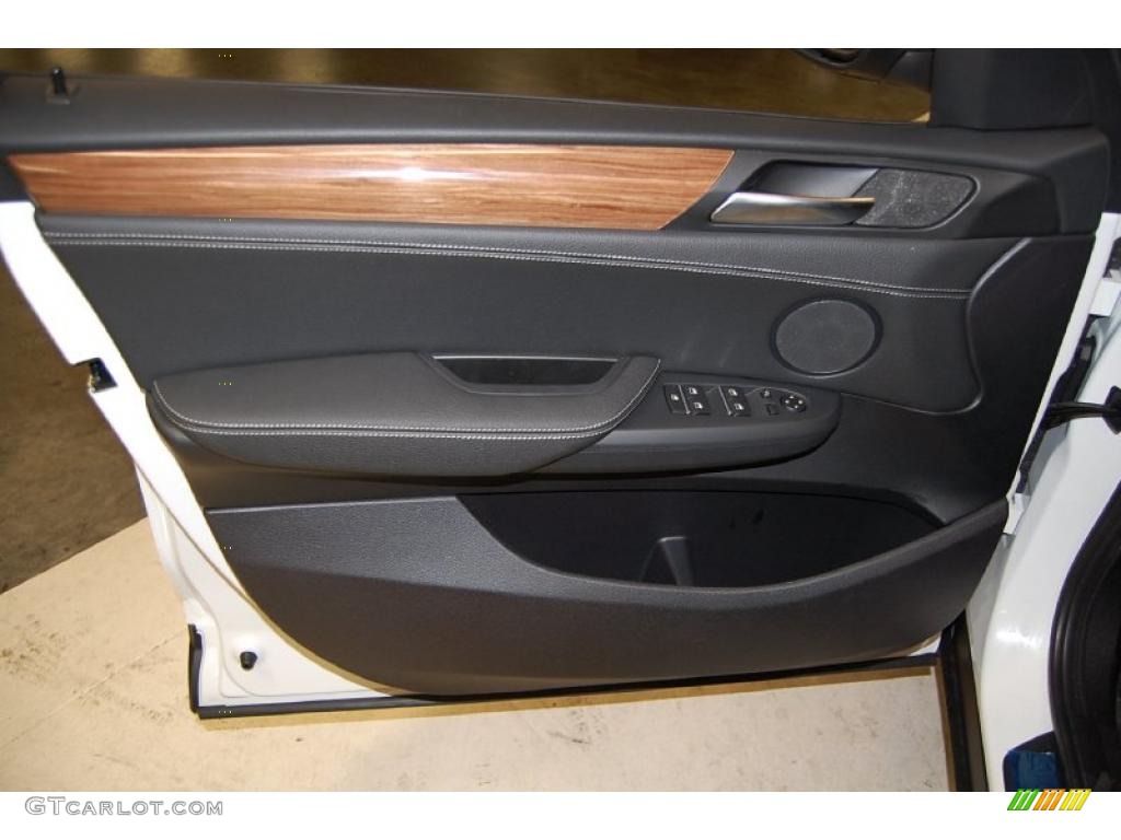 2011 BMW X3 xDrive 35i Black Door Panel Photo #46357823