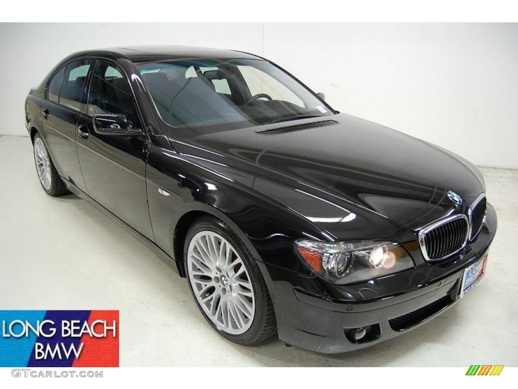 2008 7 Series 750i Sedan - Jet Black / Black photo #1