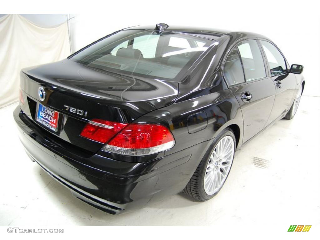 2008 7 Series 750i Sedan - Jet Black / Black photo #5