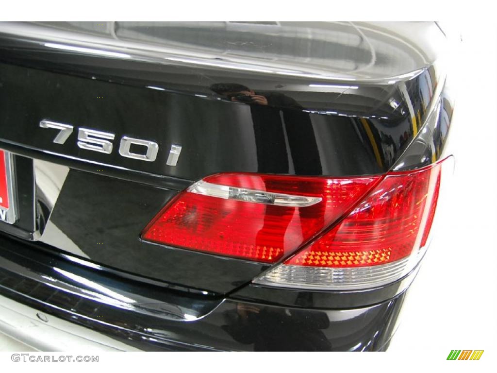 2008 7 Series 750i Sedan - Jet Black / Black photo #7