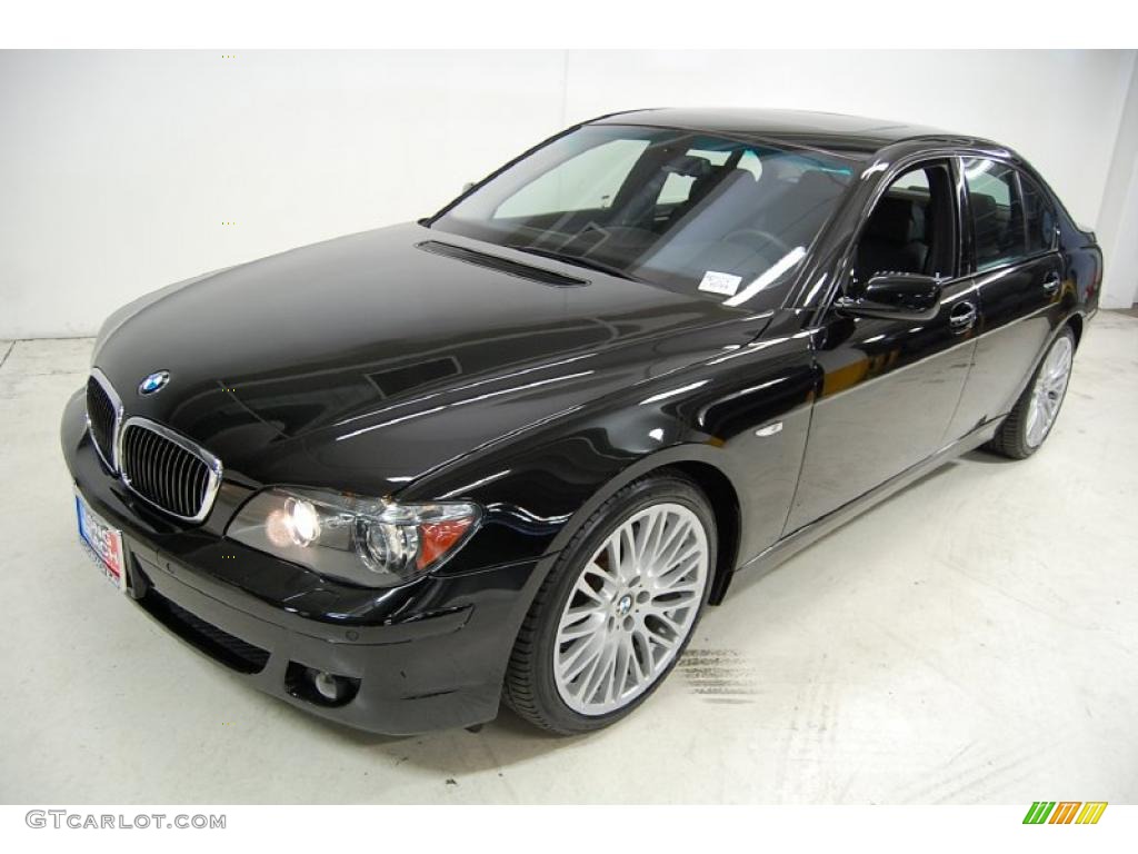 2008 7 Series 750i Sedan - Jet Black / Black photo #9