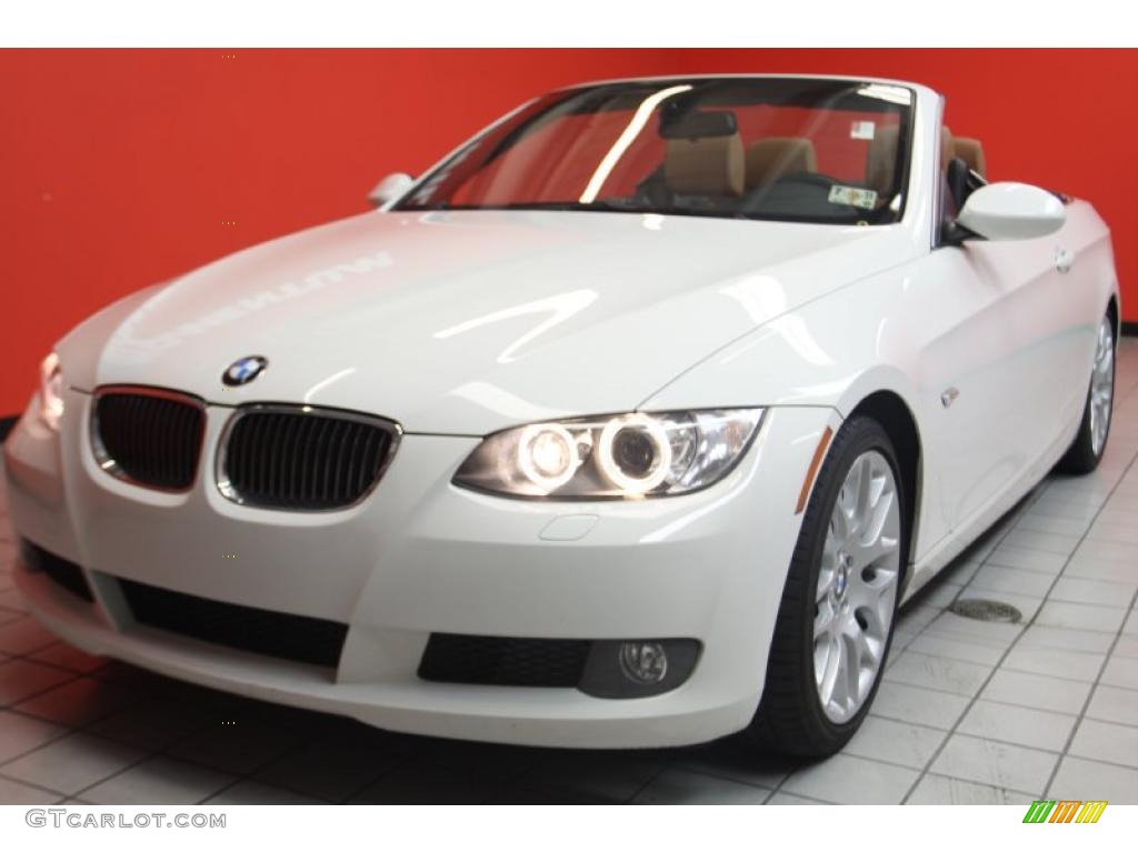 2008 3 Series 328i Convertible - Alpine White / Saddle Brown/Black photo #2