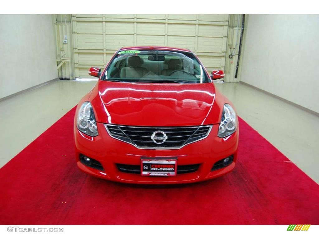 2010 Altima 2.5 S Coupe - Red Alert / Blond photo #1