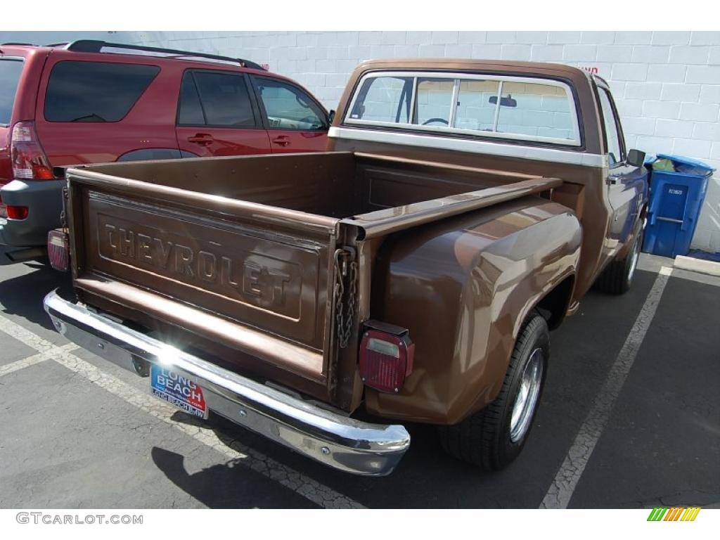 1981 C/K C10 Custom Deluxe Regular Cab - Dark Chestnut Metallic / Tan photo #3