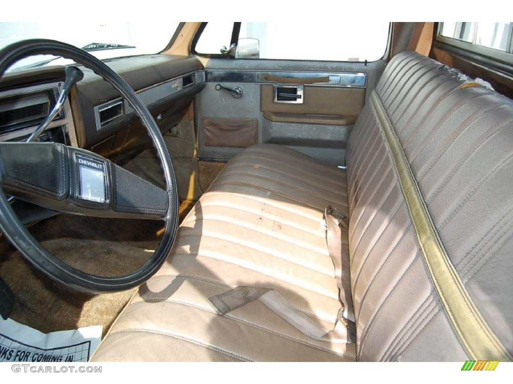 1981 C/K C10 Custom Deluxe Regular Cab - Dark Chestnut Metallic / Tan photo #6