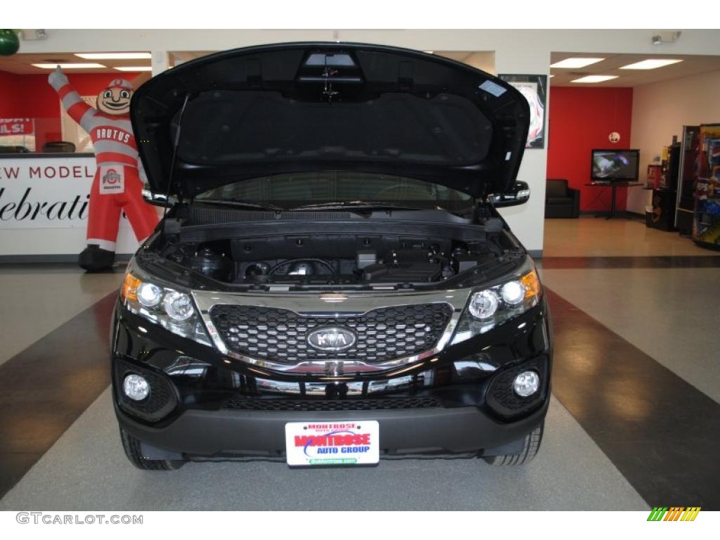 2011 Sorento LX - Ebony Black / Black photo #22