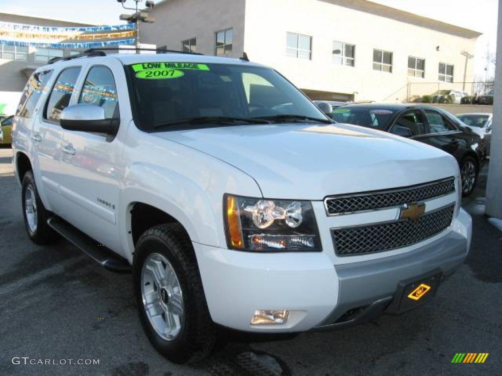 2007 Tahoe Z71 4x4 - Summit White / Light Titanium/Ebony photo #10