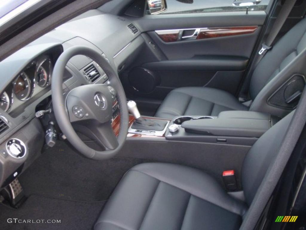Black Interior 2011 Mercedes-Benz C 350 Sport Photo #46361552