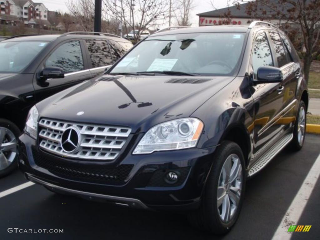 2011 ML 350 4Matic - Capri Blue Metallic / Cashmere photo #1