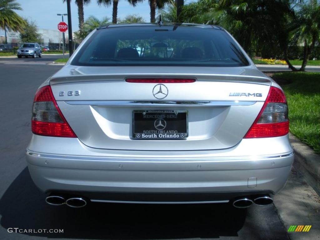 2008 E 63 AMG Sedan - Iridium Silver Metallic / Black photo #7