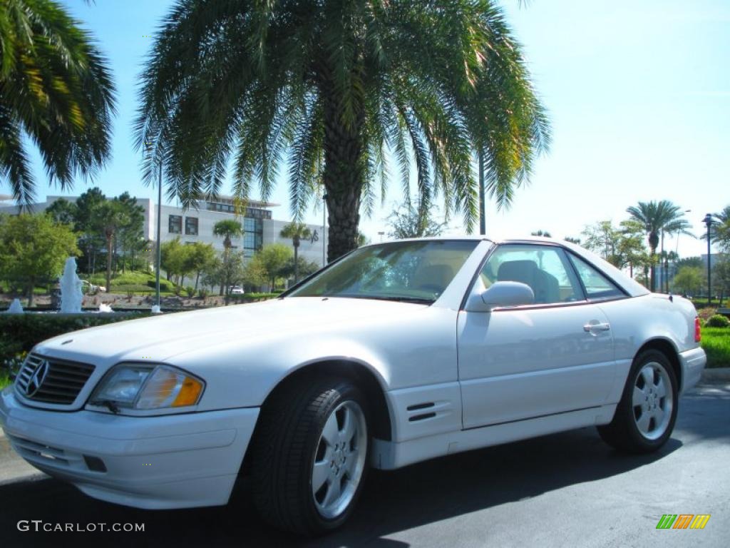 Glacier White 1999 Mercedes-Benz SL 500 Roadster Exterior Photo #46362818