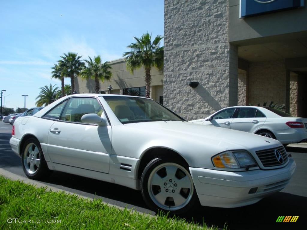 Glacier White 1999 Mercedes-Benz SL 500 Roadster Exterior Photo #46362830