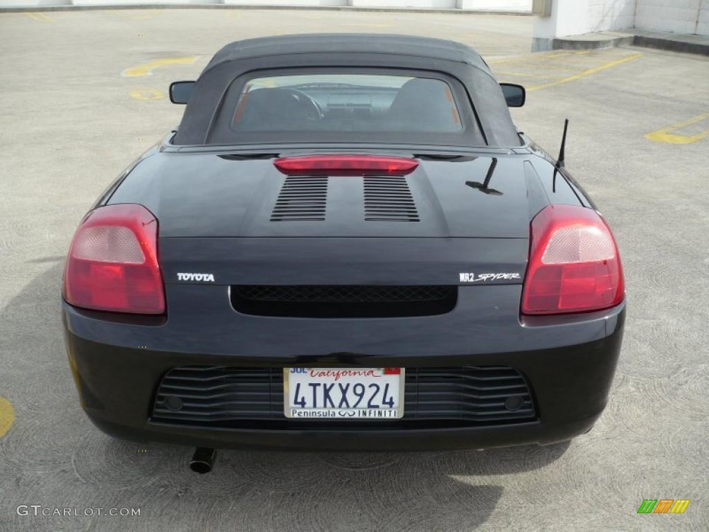 2001 MR2 Spyder Roadster - Black / Black photo #6