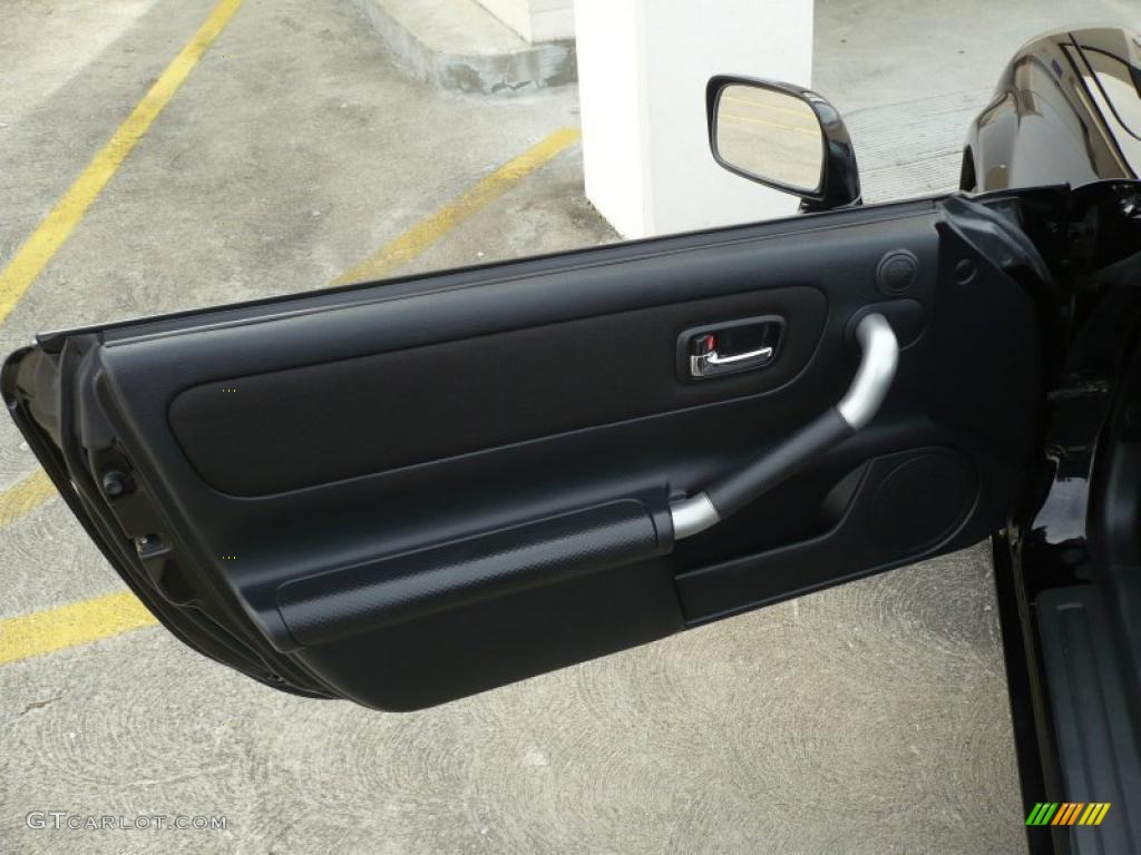 2001 Toyota MR2 Spyder Roadster Black Door Panel Photo #46363199